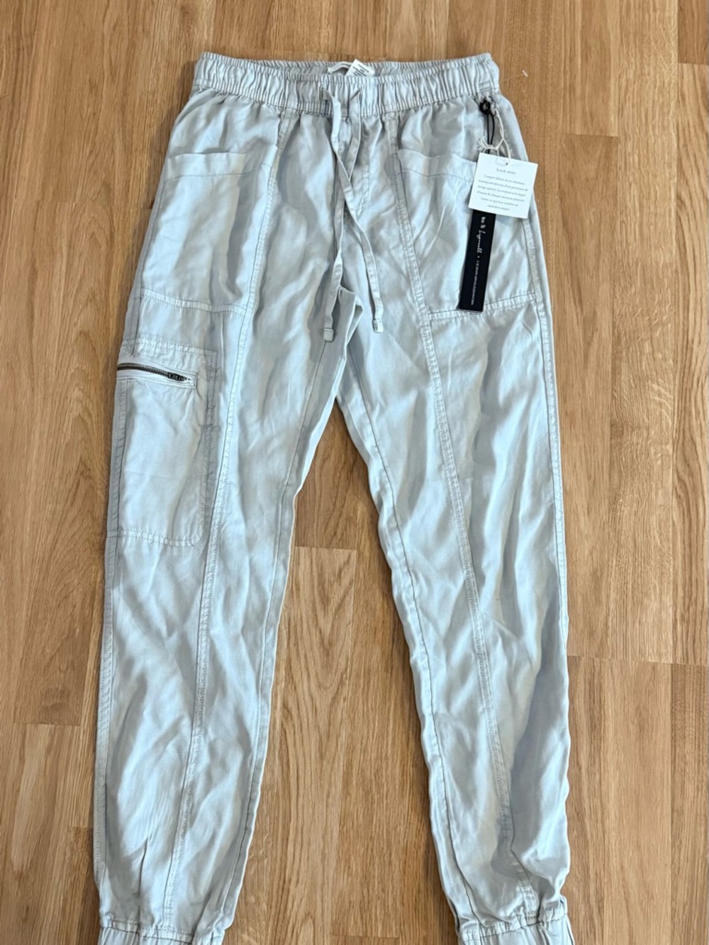NEW Women’s Nicole Miller Lyocell Joggers - Oyster Color - Size XS